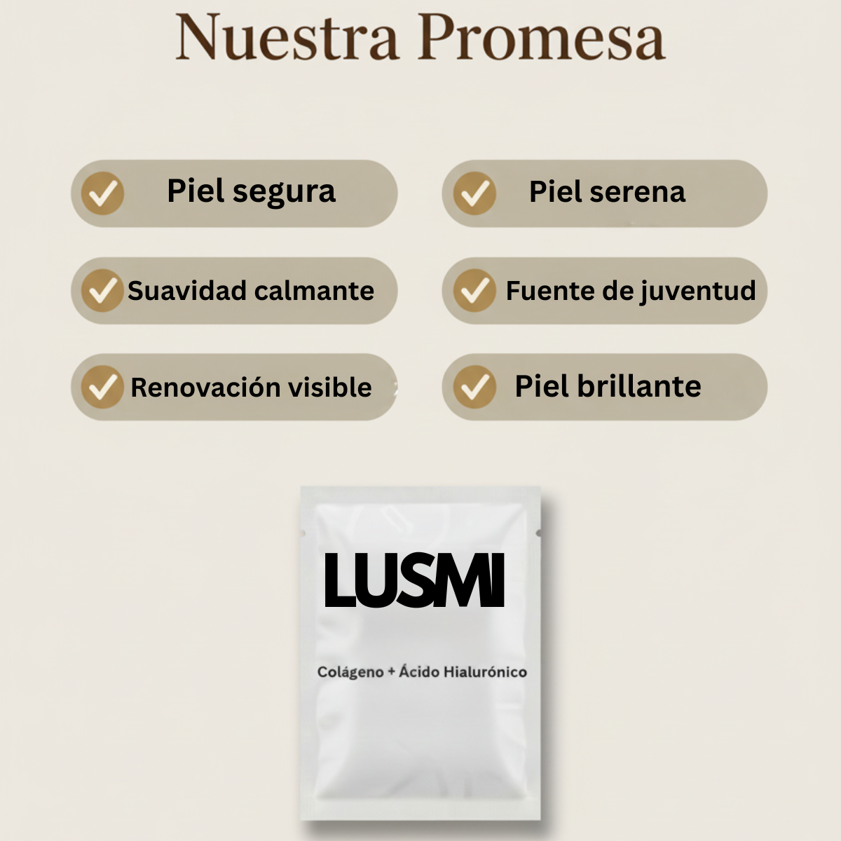 ✨ Lusmi – Mascarilla Glow Nocturna (Colágeno + Ácido Hialurónico
