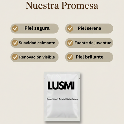 ✨ Lusmi – Mascarilla Glow Nocturna (Colágeno + Ácido Hialurónico